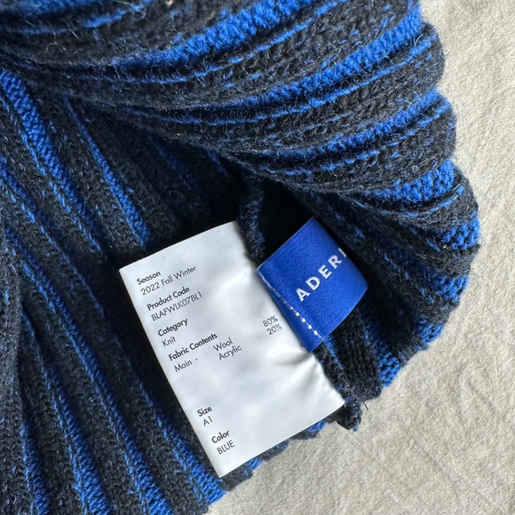 ADER ERROR Blue & Black Frank Turtleneck - Picture 9 of 9